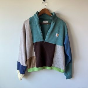 Rework Patchwork Quarter Zip